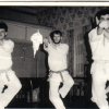 Training im Saal der \"Günen Aue\" 1988 Peter, Ronald & Jens